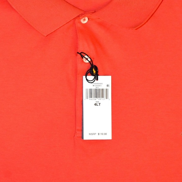 Polo Ralph Lauren Polo Shirt 4XLT Red NEW Short Sleeve Classic Fit Pony Logo - Picture 4 of 5